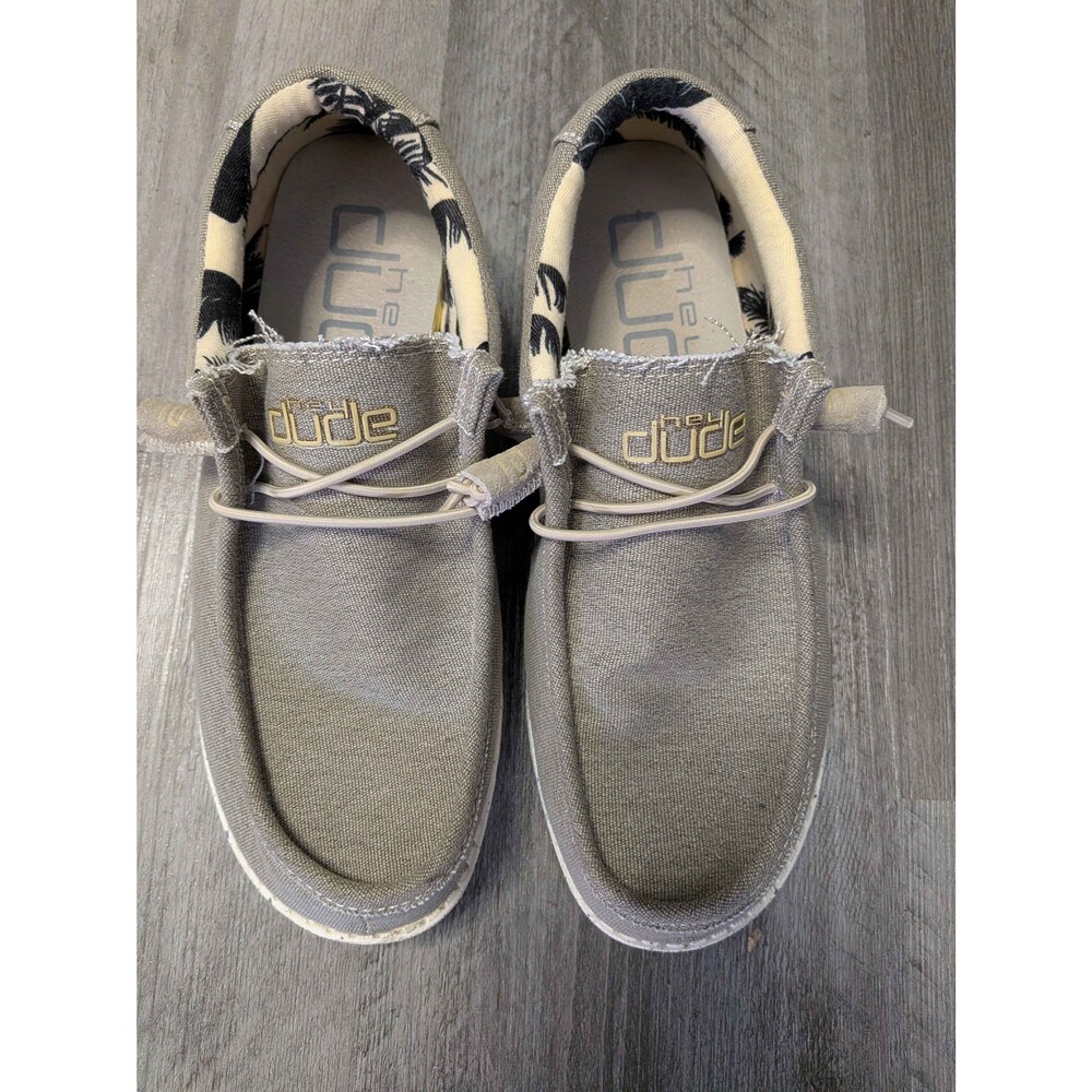 Hey Dude Men's Wally Stretch Shoes Loafers Slip On Beige US 8 Casual Comfort